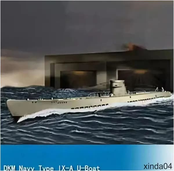 Качественный набор немецкой подводной лодки типа IXA UBoat от HOBBYBOSS в масштабе 1/350, 83506