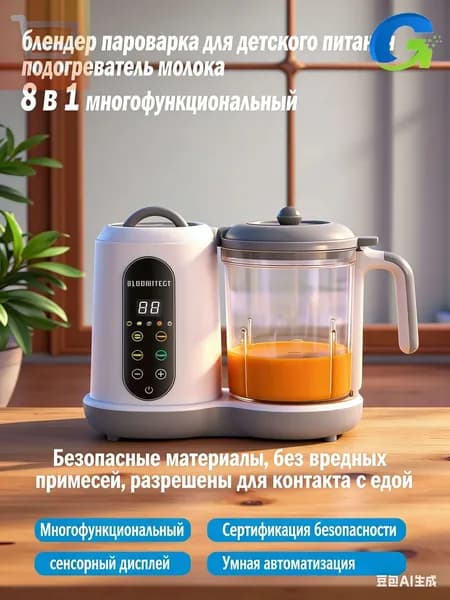Погружной блендер Блендер-пароварка для детского питания 8 в 1-06fe7dd6861e