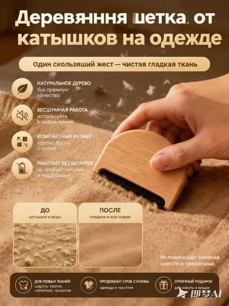 Щетка для одежды, обуви 1 шт