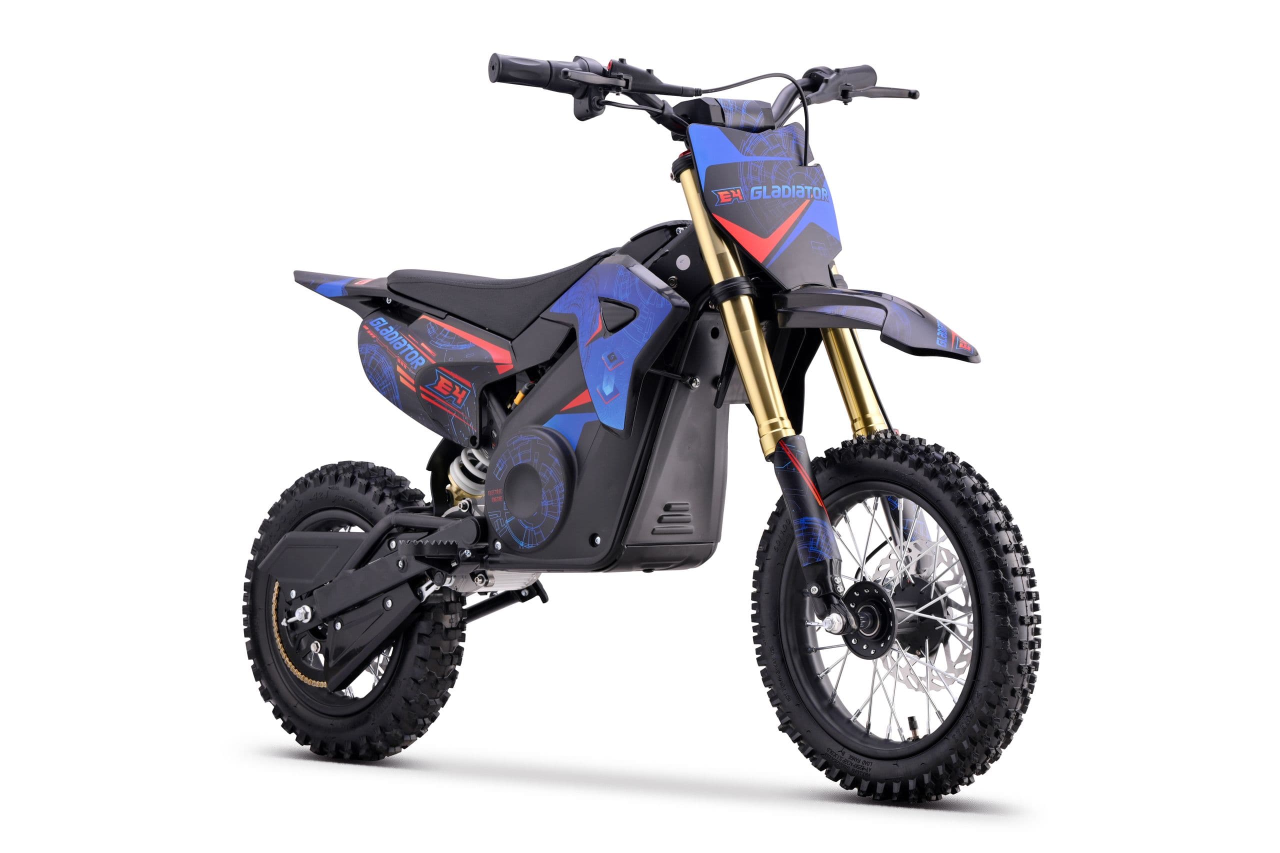 Питбайк электрический Gladiator E4 blue (36V1000W, 12/10 без ПТС в заводской упаковке)
