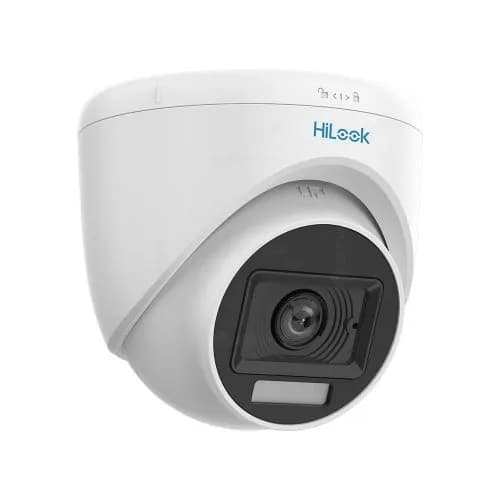 HILOOK THC-T129-LPS, 2 Мп, объектив 2,8 мм, ночное видение 20 м, цветной VU, встроенный микрофон, купольная камера.