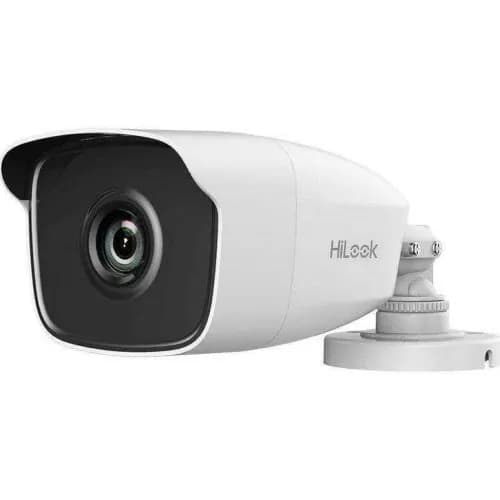 HILOOK THC-B220-PC, 2 Мп, объектив 3,6 мм, ночное видение 40 м, IP66, экранное меню, металлическая подставка, металлический солнцезащитный козырек, цилиндрическая форма, большая камера