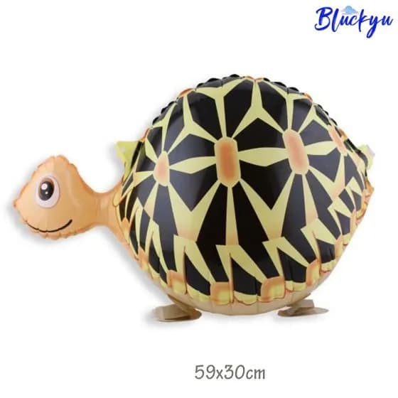 Воздушный шар из алюминиевой фольги "Ходячая черепаха"59x30cm:3D трехмерный детский день рождения, уличные украшения, многоразовые игрушки