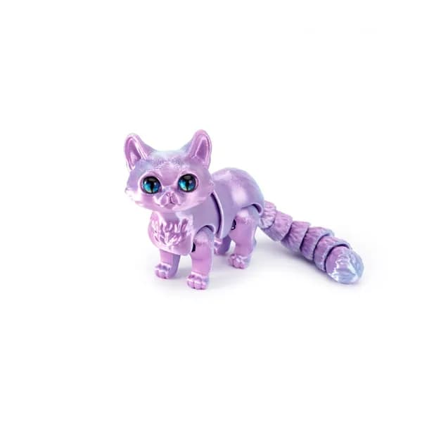 Симпатичная игрушка-котенок, напечатанная на 3D-принтере