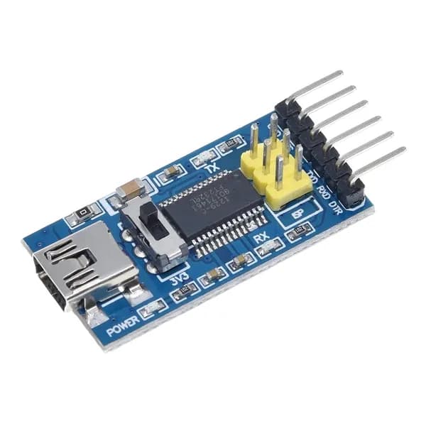 USB-адаптер FT232RL UART с индикаторами RXD/TXD, питание 3,3/5 В, 36 18 5 мм