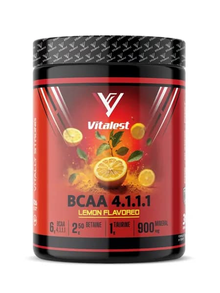 BCAA 4.1.1.1 Лимонный вкус, 444 г. 30 порций.