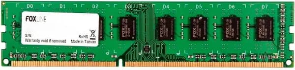Foxline Оперативная память DDR3 Foxline 8 ГБ 1600МГц CL11 (11-11-11) DDR3, 1600 МГц, 1 x 8 ГБ (FL1600D3U11L-8G)