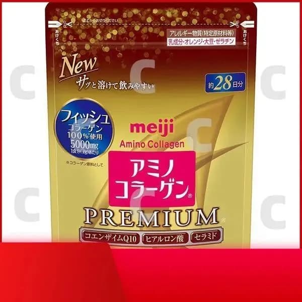 Amino collagen Meiji / Японский коллаген гидролизованный морской с витамином С