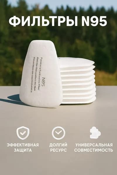 Фильтр для респиратора/маски, размер 3, 10 шт.