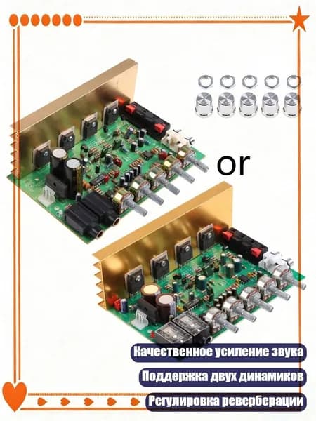 Цифровой усилитель AC 18-24V для микрофона