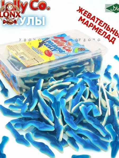 Жевательный мармелад Jelly Co Акула, контейнер / 250грz