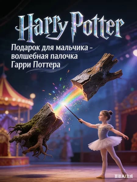 Подарок для мальчика - волшебная палочка Гарри Поттера,32 см