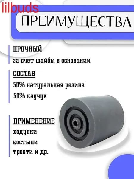 Наконечник для ходунков резиновый 28мм