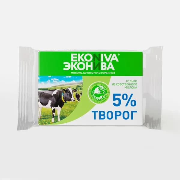 Творог 5% 180 г, ЭкоНива, мягкий