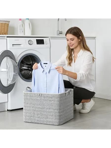 asdoklhq Контейнер для хранения вещей длина 35 см, ширина 25 см, высота 20 см.