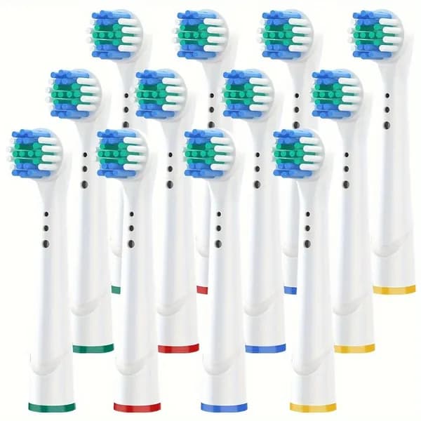 Насадки для зубной щетки oral b средней жесткости, взрослая и детская, совместимые с Oral-B 12шт в наборе