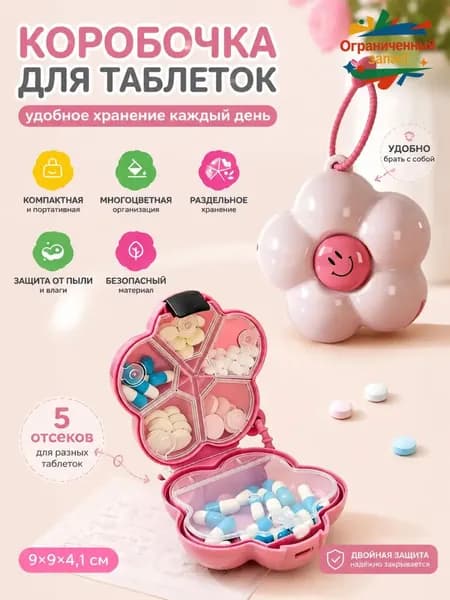 контейнер для лекарств, органайзер для таблеток