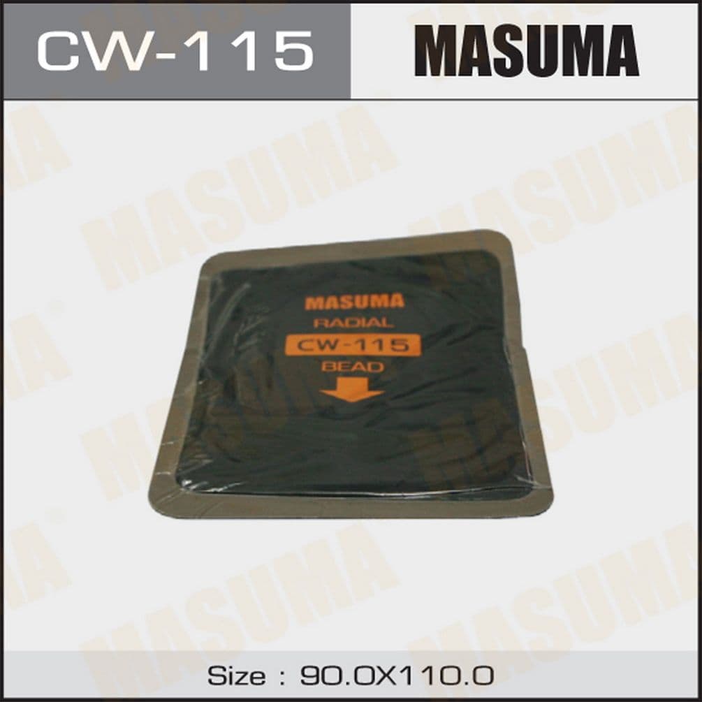 Заплатки кордовые 110х90mm 1слой корда CW115