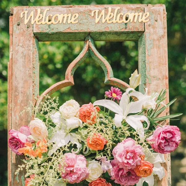 Деревянные буквы welcome для декорирования и diy, комплект из 30 штук разноцветных