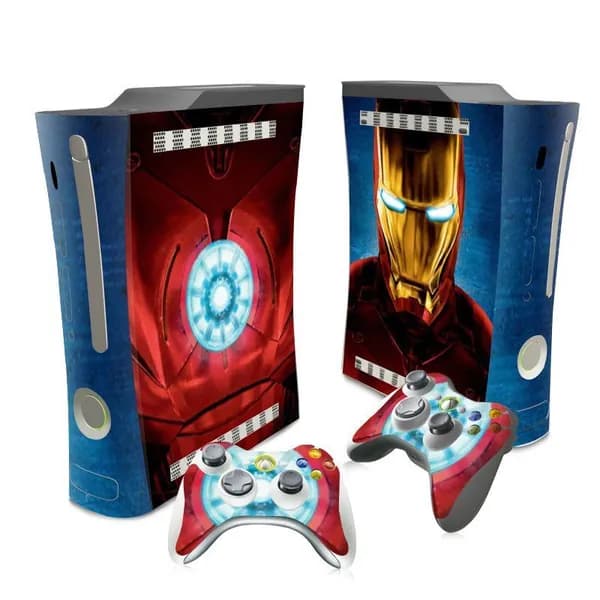 Пленка для наклейки игровой консоли подходит для толстой консоли Xbox360 с рисунком Человека-паука и Дэдпула