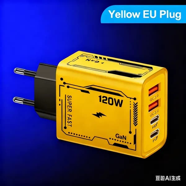 Зарядное устройство для быстрой зарядки PD + USB мощностью 120 Вт