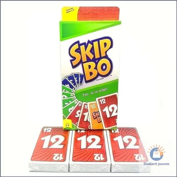 Новая версия премиум настольной игры Skip.Bo, карточная колода для всей семьи