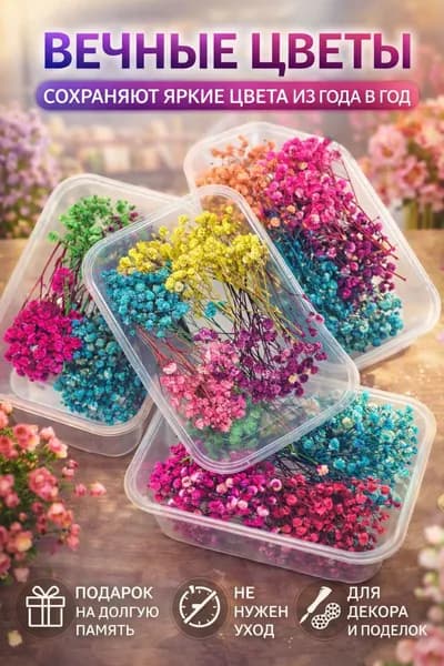 Сухоцветы Гипсофила, 50 гр, 1 шт