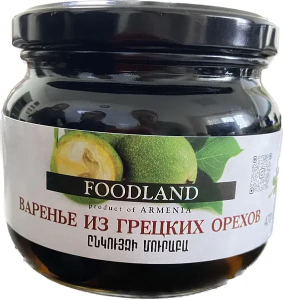 Варенье из грецких орехов FOODLAND 470 гр