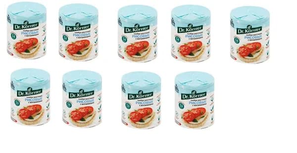 Dr. Korner Хлебцы Рисовые с витаминами, 100гр, 9 шт