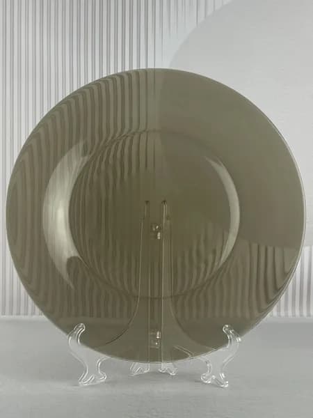 Тарелка обеденная Luminarc "Амбьянте Эклипс", 25 см, 1 шт, дымчатая, стеклянная тарелка для вторых блюд, горячего и гарниров, для сервировки стола, дома и дачи