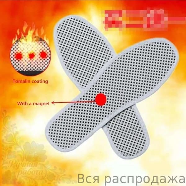 Саморазогревающиеся стельки с турмалином для мужчин и женщин, утепленные хлопковые, для зимних видов спорта и активного отдыха