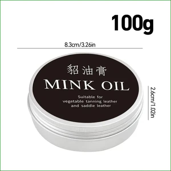 Качественный норковый жир для обуви, 100 г