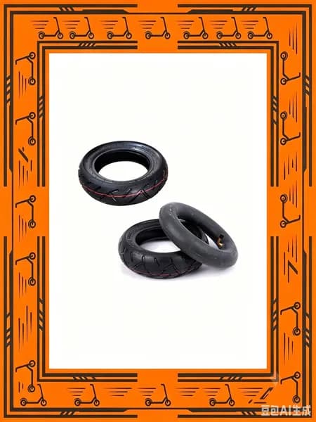 10-дюймовый шинный комплект 80/65-6 для Kugoo скутер, резина 10x3.0, черная, 2 колеса, вес 720г
