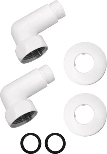 Монтажный набор Indigo 741SCH1005BM 1" х 3/4", соединение угловое, белый матовый