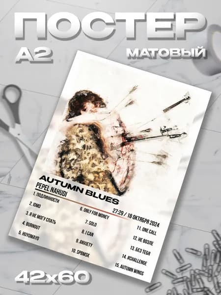 Плакат А2 Pepel Nahudi пепел на худи постер / 42*60