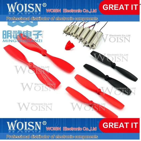 1шт 716 hollow cup 614 720 820 quadcopter high-speed motor micro small motor propeller Тип опции доставки: 720 motor+55MM propeller 1 pair