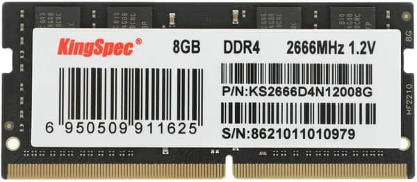 KingSpec Оперативная память DDR4, 2666 МГц 8 ГБ (KS2666D4N12008G)