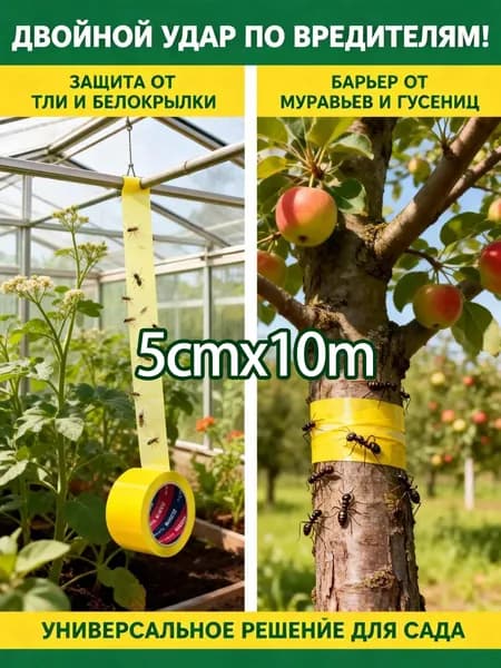 Ловчий пояс для деревьев от муравьев, липкая ловушка для садовых вредителей 1 шт