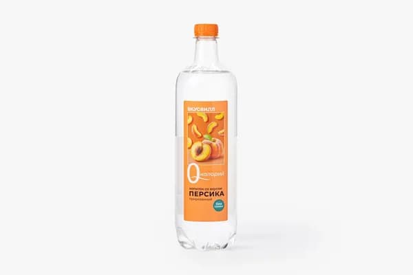 Напиток "0 калорий" со вкусом персика, газированный, 1 л