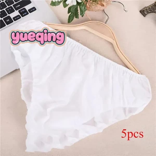 5pcs Одноразовое бумажное нижнее белье в индивидуальной упаковке для мужчин и женщин