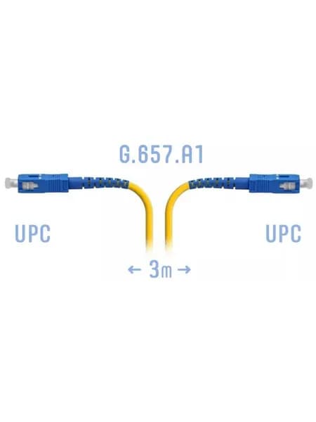 Патч-корд оптический SNR одномодовый, 3 м (SNR-PC-SC/UPC-A-3m (0,9))