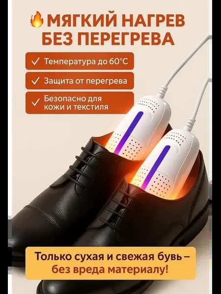 Электрическая сушилка и подогреватель для обуви