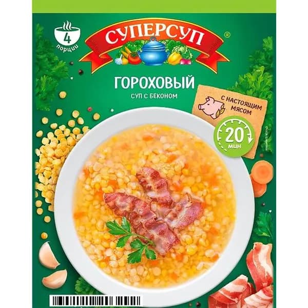 Смесь для супа Суперсуп Гороховый с беконом 70 г