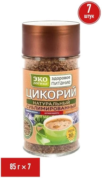 Цикорий Экологика Здоровое питание растворимый 85 г, набор: 7 штук