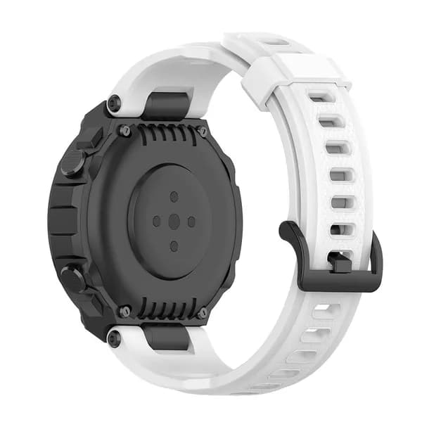 Силиконовый ремешок для часов Amazfit T-Rex и T-Rex Pro, белый