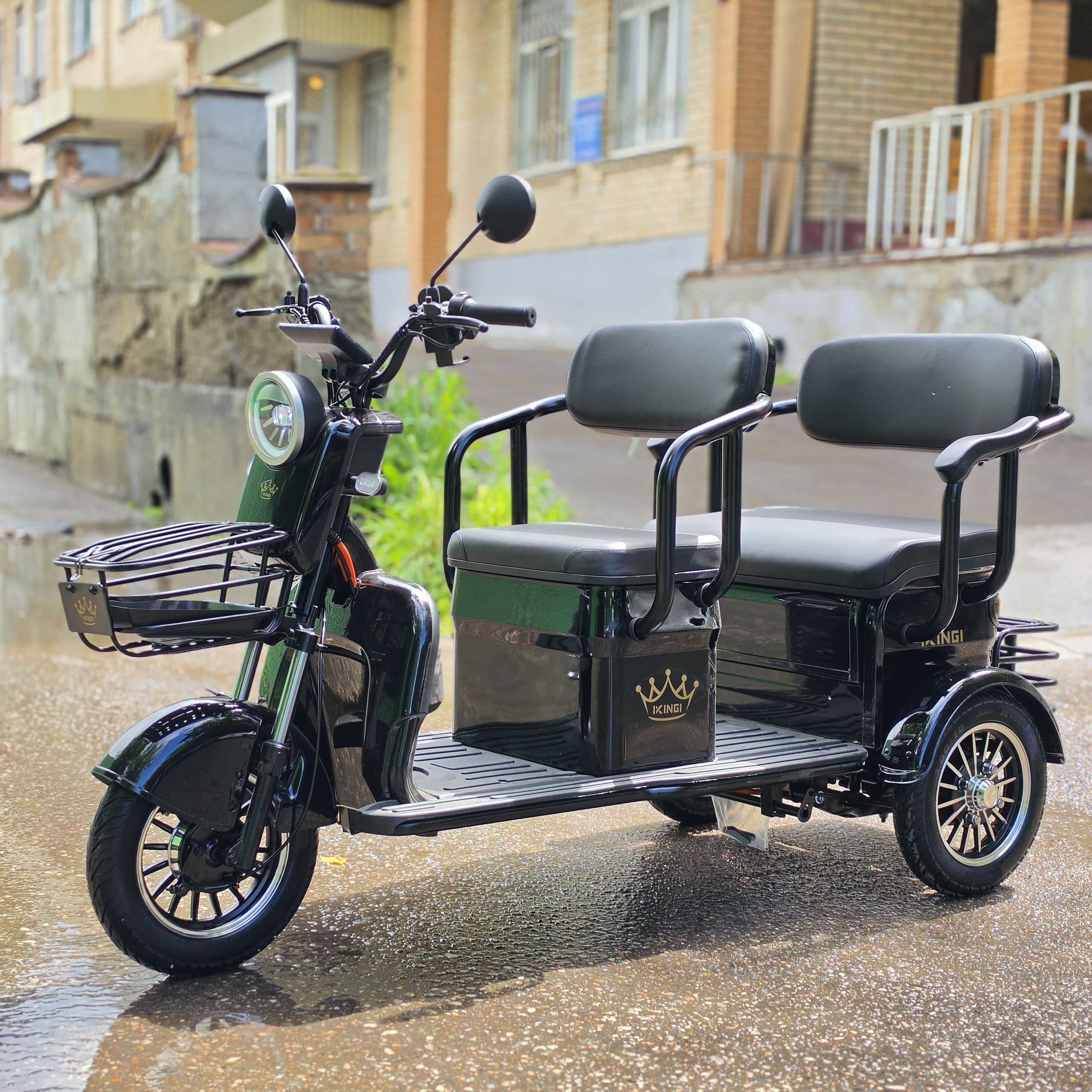 Электроскутер трицикл Ikingi Sibtrike T5 1000W 60V/25Ah для пожилых