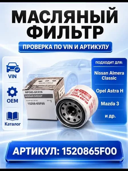 Масляный фильтр Ниссан Опель Мазда Митсубиши Киа