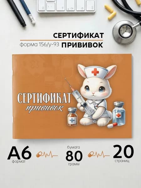 Прививочный сертификат А6