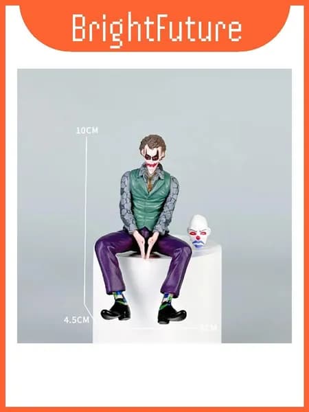 joker pvc автомобильная фигурка с съемочной маской для украшения автомобиля и коллекционирования голубой