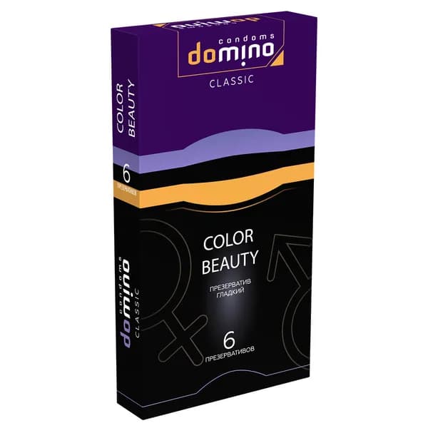 Презервативы Domino 'classic colour beauty', 6 шт, латекс, надежные